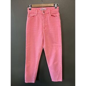 ZARA Women's Pink Denim Jeans Pants Size 2